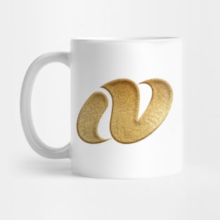 Nagasaki Prefecture Symbol in Gold Faux Mug